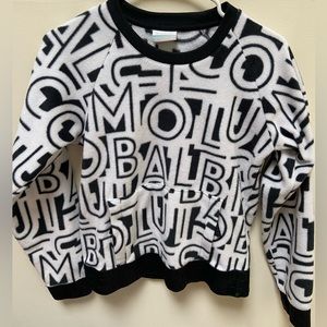 Columbia White & Black Graphic Sweatshirt Womens size XS